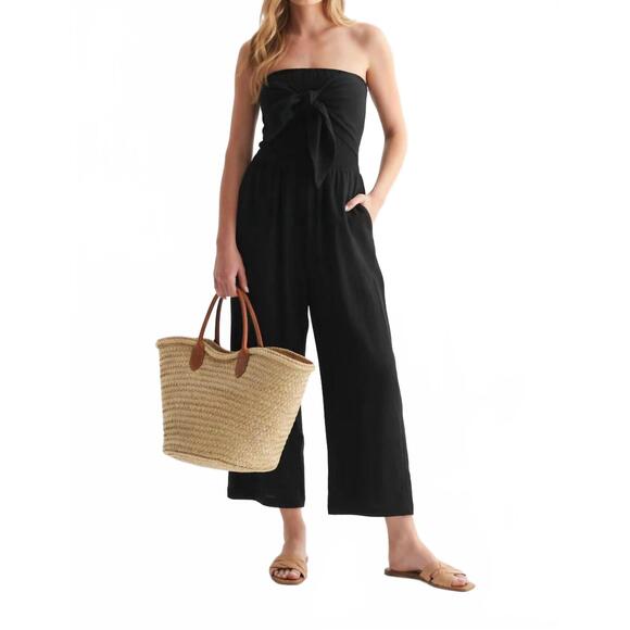 KLD. SIGNATURE Pants - NEW KLD. SIGNATURE carrie strapless jumpsuit in black